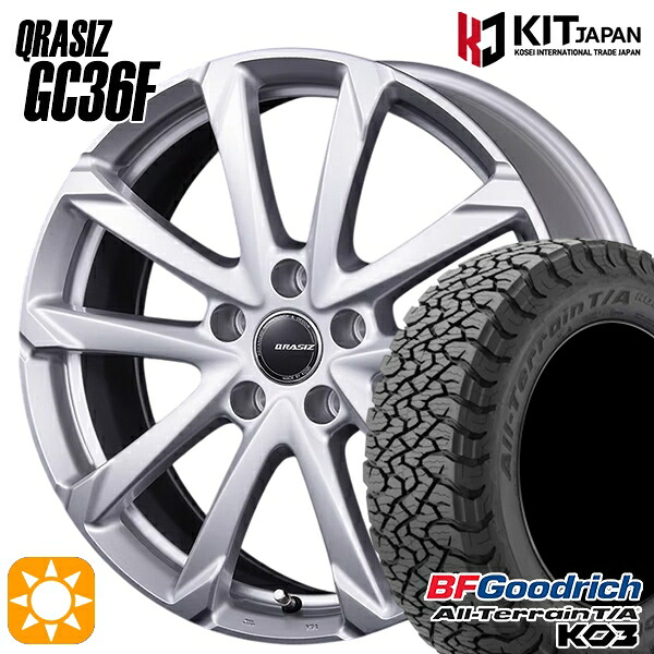 【取付対象】215/65R16 103/100S RBL BFグッドリッチ オールテレーン T/A KO3 コーセイ クレイシズ GC36F ブライトシルバー 16インチ 6.5J 5H114.3 サマータイヤホイールセット |格安タイヤホイールジャストパーツ
