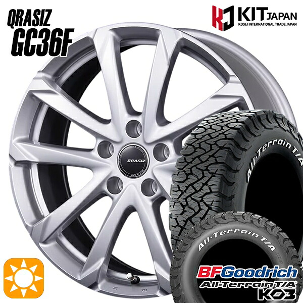 【取付対象】225/70R16 102/99S RWL BFグッドリッチ オールテレーン T/A KO3 コーセイ クレイシズ GC36F ブライトシルバー 16インチ 6.5J 5H114.3 サマータイヤホイールセット |格安タイヤホイールジャストパーツ