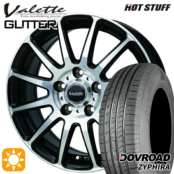 【取付対象】エスティマ ヤリスクロス 215/60R16 95H DOVROAD ザイファイラ ホットスタッフ ヴァレット グリッター BK/P 16インチ 6.0J 5H114.3 サマータイヤホイールセット |格安タイヤホイールジャストパーツ