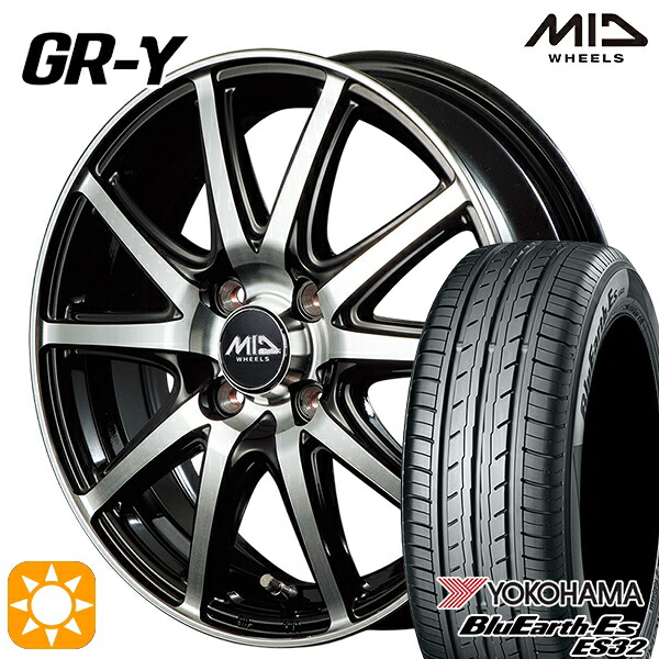 【取付対象】185/55R16 83V ヨコハマ ブルーアース ES32 MID ファイナルスピード GR-ガンマ BP 16インチ 6.0J 4H100 サマータイヤホイールセット