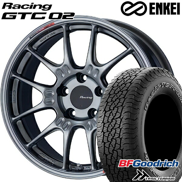 【取付対象】245/65R17 111T ORWL BFグッドリッチ トレールテレーン ENKEI エンケイ レーシング GTC02 ハイパーシルバー 17インチ 7.5J 5H114.3 サマータイヤホイールセット |格安タイヤホイールジャストパーツ