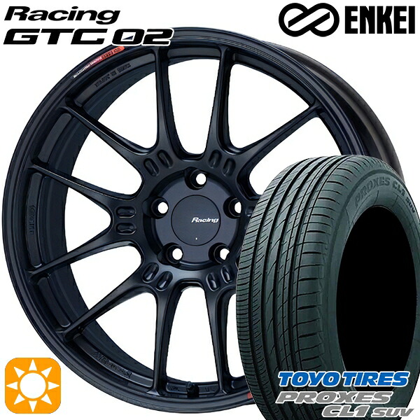 【取付対象】ライズ ロッキー 195/60R17 90H トーヨー プロクセス CL1 SUV ENKEI エンケイ レーシング GTC02 マットブラック 17インチ 7.5J 4H100 サマータイヤホイールセット