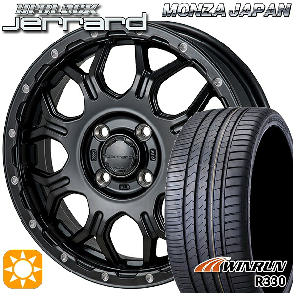 【取付対象】195/45R16 84V XL ウィンラン R330 モンツァ ハイブロック ジェラード 16インチ 6.0J 4H100 サマータイヤホイールセット |格安タイヤホイールジャストパーツ