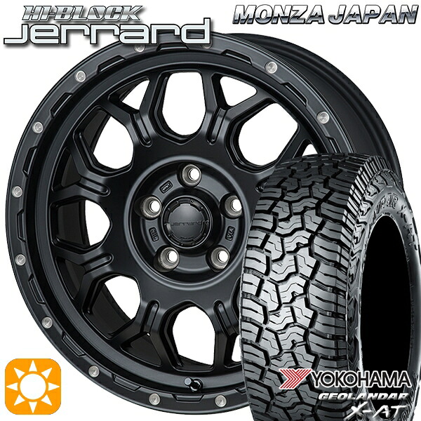 【取付対象】デリカD5 LT215/70R16 100/97Q ヨコハマ ジオランダー X-AT G016 モンツァ ハイブロック ジェラード 16インチ 7.0J 5H114.3 サマータイヤホイールセット ｜格安タイヤホイールジャストパーツ