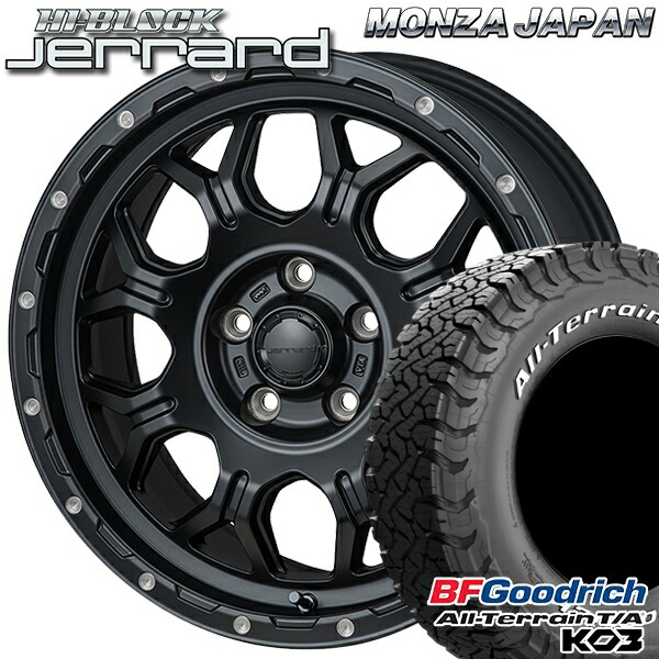【取付対象】225/70R16 102/99S RWL BFグッドリッチ オールテレーン T/A KO3 モンツァ ハイブロック ジェラード 16インチ 7.0J 5H114.3 サマータイヤホイールセット ｜格安タイヤホイールジャストパーツ
