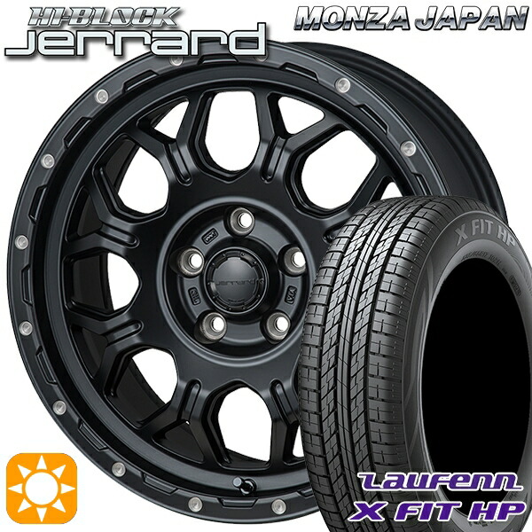 【取付対象】RAV4 エクストレイル 225/60R17 99H ラウフェン X FIT HP LA41 モンツァ ハイブロック ジェラード 17インチ 7.5J 5H114.3 サマータイヤホイールセット