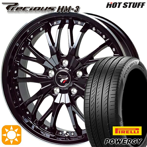 【取付対象】クラウン ヴェゼル 225/40R19 93W XL ピレリ パワジー HotStuff プレシャス HM-3 MB/RP 19インチ 8.0J 5H114.3 サマータイヤホイールセット