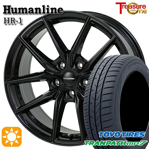 【取付対象】20/30系アルファードヴェルファイア 235/50R18 101V トーヨー トランパス mp7 トレジャーワン ヒューマンライン HR1 ブラック 18インチ 8.0J 5H114.3 サマータイヤホイールセット |格安タイヤホイールジャストパーツ