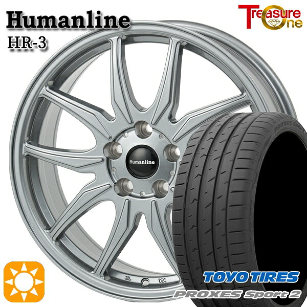 【取付対象】20/30系アルファードヴェルファイア 235/50R18 101Y XL トーヨー プロクセススポーツ2 トレジャーワン ヒューマンライン HR3 ダークシルバー 18インチ 7.0J 5H114.3 サマータイヤホイールセット |格安タイヤホイールジャストパーツ