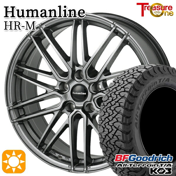 【取付対象】40アルファード 225/65R17 107/103S RBL BFグッドリッチ オールテレーン T/A KO3 トレジャーワン ヒューマンライン HRM GM 17インチ 7.0J 5H120+40 サマータイヤホイールセット ｜格安タイヤホイールジャストパーツ