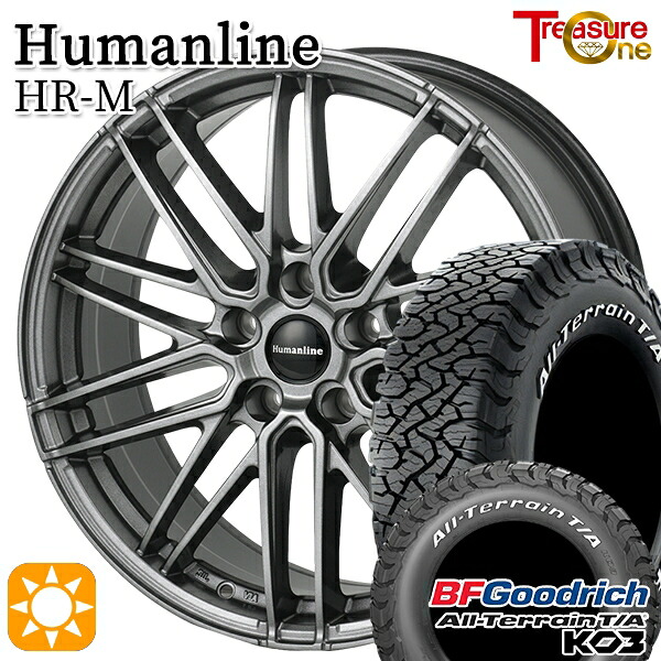 【取付対象】225/70R16 102/99S RWL BFグッドリッチ オールテレーン T/A KO3 トレジャーワン ヒューマンライン HRM GM 16インチ 6.5J 5H114.3 サマータイヤホイールセット |格安タイヤホイールジャストパーツ
