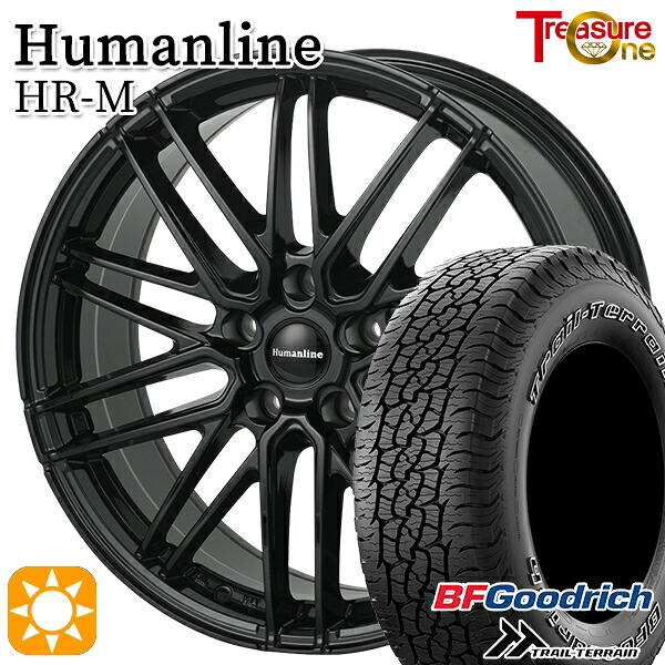 ハリアー エクストレイル 225/65R17 102T ORWL BFグッドリッチ トレールテレーン トレジャーワン ヒューマンライン HRM BK 17インチ 7.0J 5H114.3 サマータイヤホイールセット|格安タイヤホイールジャストパーツ