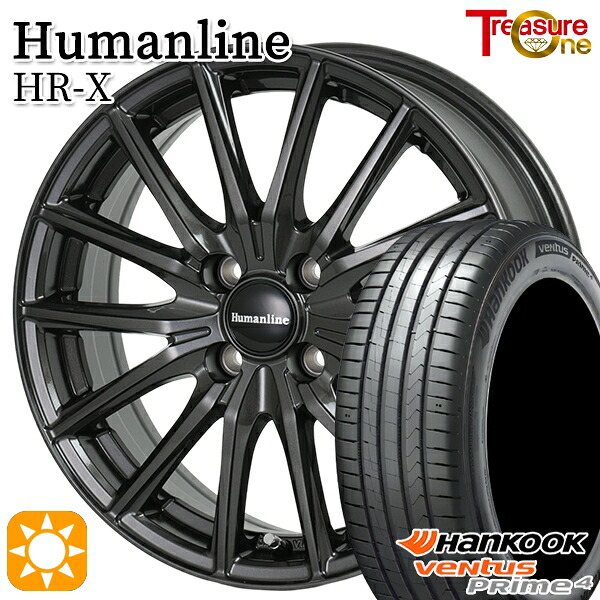 【取付対象】ライズ ロッキー 195/65R16 92V ハンコック veNtus PRime4 K135 トレジャーワン ヒューマンライン HRX TB 16インチ 6.0J 4H100 サマータイヤホイールセット
