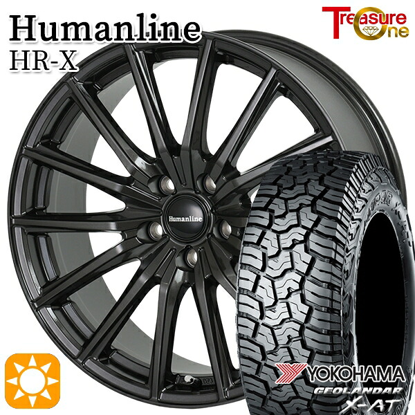 【取付対象】215/70R16 100/97Q ヨコハマ ジオランダー X-AT G016 トレジャーワン ヒューマンライン HRX TB 16インチ 6.5J 5H114.3 サマータイヤホイールセット |格安タイヤホイールジャストパーツ