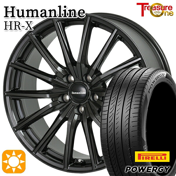 【取付対象】215/45R17 91W XL ピレリ パワジー トレジャーワン ヒューマンライン HRX TB 17インチ 7.0J 5H114.3 サマータイヤホイールセット