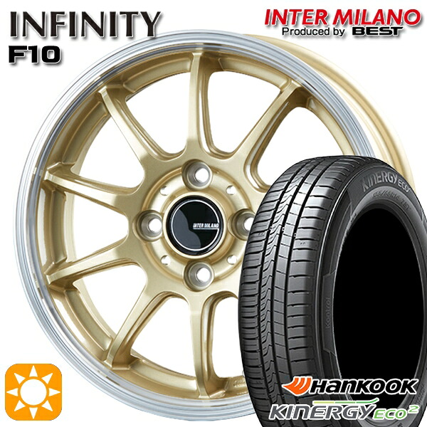 【取付対象】185/65R15 88T ハンコック KlnERGy ECO2 K435 インターミラノ インフィニティ F10 GL/RP 15インチ 5.5J 4H100 サマータイヤホイールセット