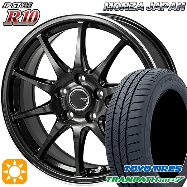 【取付対象】205/65R15 94H トーヨー トランパス mp7 モンツァ JPスタイル R10 15インチ 6.0J 5H114.3 サマータイヤホイールセット