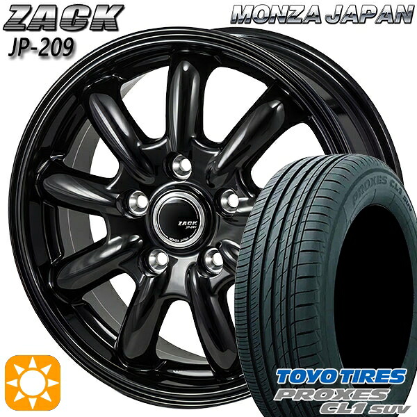 【取付対象】レクサスNX 235/55R18 100V トーヨー プロクセス CL1 SUV モンツァ ザック JP209 グロスブラック 18インチ 7.5J 5H114.3 サマータイヤホイールセット ｜格安タイヤホイールジャストパーツ