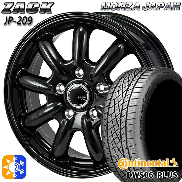 アルファード ヴェルファイア 235/50R18 97W コンチネンタル DWS06+ SUV モンツァ ザック JP209 18インチ 7.5J 5H114.3 グロスブラック オールシーズンタイヤホイールセット
