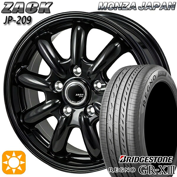 【取付対象】20/30系アルファード ヴェルファイア 235/50R18 101V XL ブリヂストン レグノ GR-X3 モンツァ ザック JP209 グロスブラック 18インチ 7.5J 5H114.3 サマータイヤホイールセット ｜格安タイヤホイールジャストパーツ
