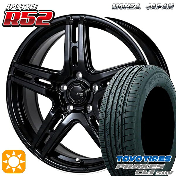 【取付対象】225/55R18 98V トーヨー プロクセス CL1 SUV モンツァ JPスタイル R52 18インチ 7.0J 5H114.3 サマータイヤホイールセット |格安タイヤホイールジャストパーツ
