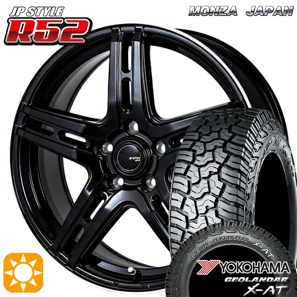 【取付対象】235/70R16 104/101Q ヨコハマ ジオランダー X-AT G016 アウトラインホワイトレター モンツァ JPスタイル R52 16インチ 6.5J 5H114.3 サマータイヤホイールセット