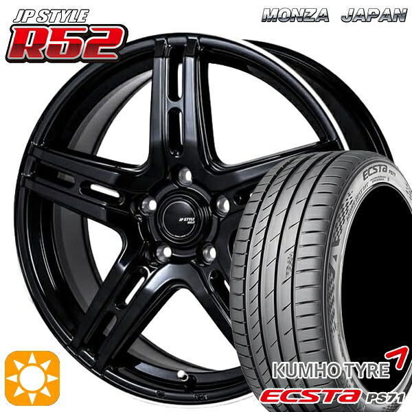 【取付対象】アクセラ アテンザ 215/45R18 93W XL クムホ エクスタ PS71 モンツァ JPスタイル R52 18インチ 7.0J 5H114.3 サマータイヤホイールセット |格安タイヤホイールジャストパーツ