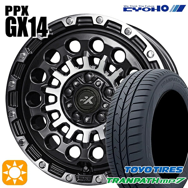 【取付対象】エスティマ ヤリスクロス 215/60R16 95H トーヨー トランパス mp7 KYOHO PPX GX14 16インチ 7.0J 5H114.3 +35 サマータイヤホイールセット |格安タイヤホイールジャストパーツ
