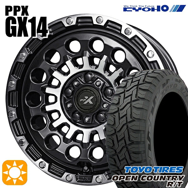 【取付対象】デリカD5 215/70R16 100Q トーヨー オープンカントリー R/T KYOHO PPX GX14 16インチ 7.0J 5H114.3 +35 サマータイヤホイールセット ｜格安タイヤホイールジャストパーツ