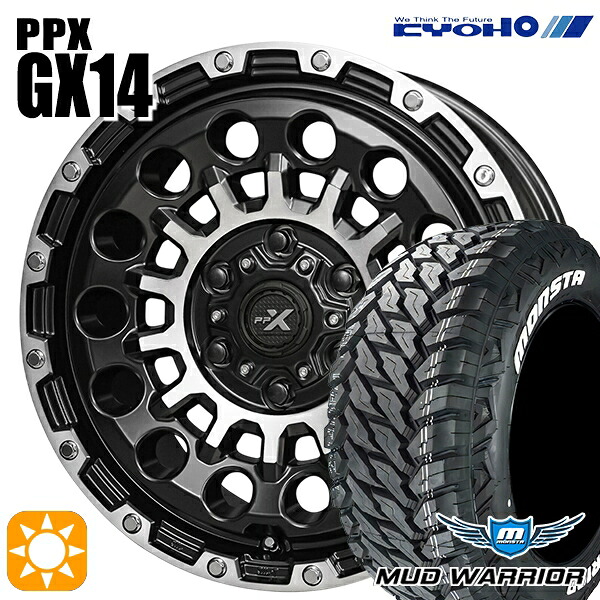 【取付対象】ランクル300 285/60R18 122/119Q LT モンスタ マッドウォーリアー KYOHO PPX GX14 18インチ 8.0J 6H139.7 +50 サマータイヤホイールセット ｜格安タイヤホイールジャストパーツ