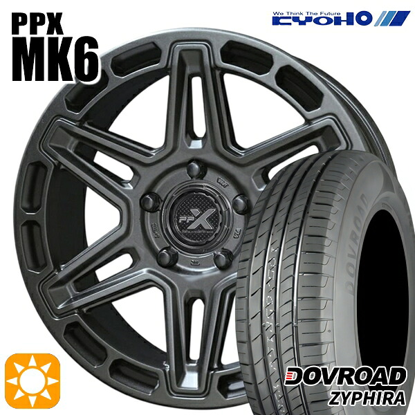【取付対象】ヤリスクロス 205/65R16 95H DOVROAD ザイファイラ KYOHO PPX MK6 16インチ 7.0J 5H114.3 +35 サマータイヤホイールセット ｜格安タイヤホイールジャストパーツ