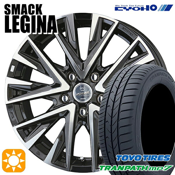 【取付対象】215/60R17 96H トーヨー トランパス mp7 KYOHO スマック レジーナ 17インチ 7.0J 5H100 サマータイヤホイールセット ｜格安タイヤホイールジャストパーツ
