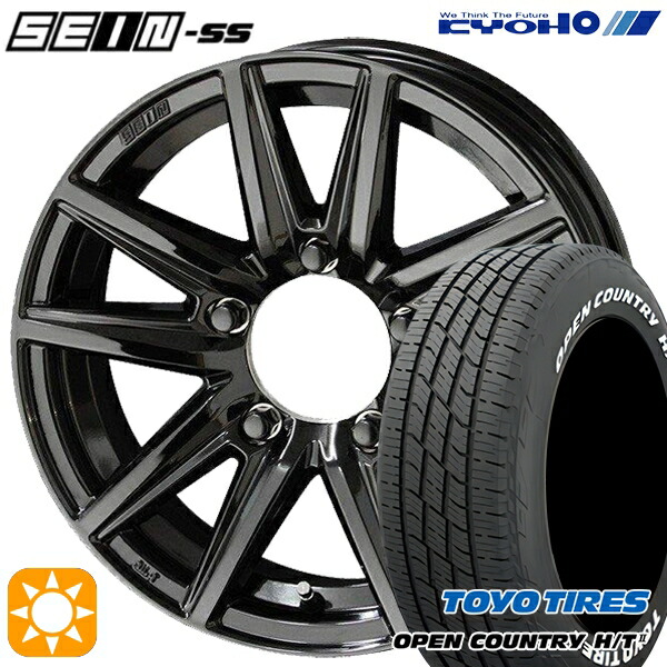 【取付対象】215/70R16 100H トーヨー オープンカントリー H/T2 WL KYOHO ザイン SS ソリッドブラック 16インチ 5.5J 5H139.7 サマータイヤホイールセット 70,703円