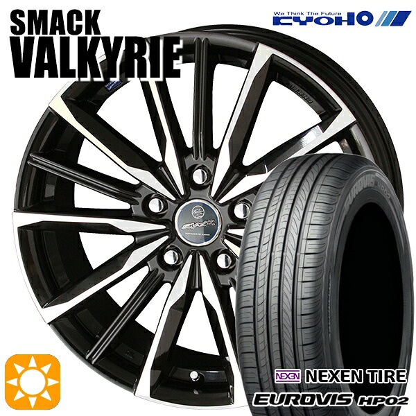 【取付対象】185/65R15 ネクセン ロードストーン ユーロビズ HP02 KYOHO スマック ヴァルキリー 15インチ 6.0J 5H100 サマータイヤホイールセット |格安タイヤホイールジャストパーツ
