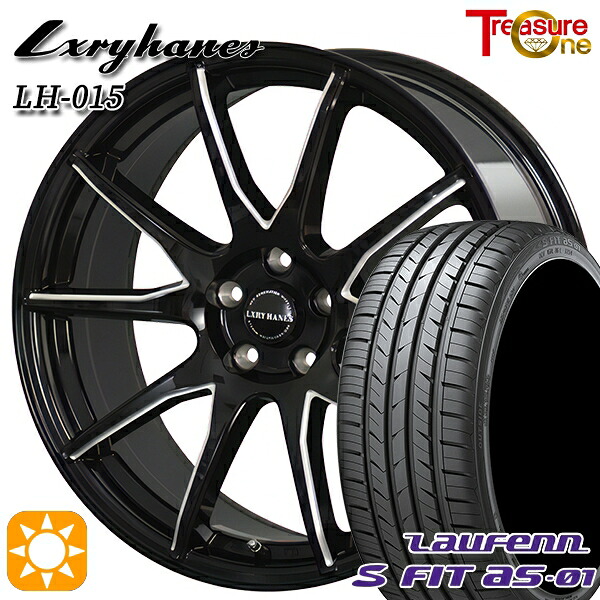 【取付対象】アルファード ヴェルファイア 235/50R18 97W ラウフェン S FIT aS-01 LH02 トレジャーワン ラグジーヘインズ LH015 ブラックマシニングポリッシュ 18インチ 7.0J 5H114.3 サマータイヤホイールセット |格安タイヤホイールジャストパーツ