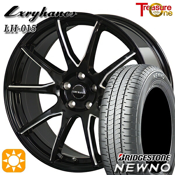 【取付対象】225/50R18 95V ブリヂストン ニューノ トレジャーワン ラグジーヘインズ LH015 ブラックマシニングポリッシュ 18インチ 8.0J 5H114.3 サマータイヤホイールセット 93,720円