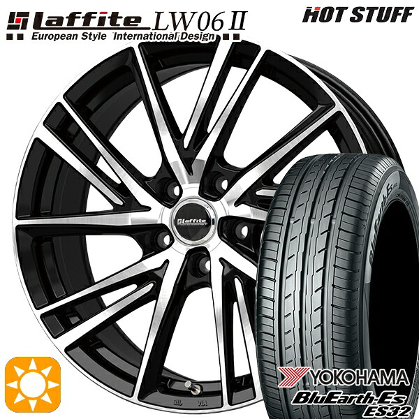 【取付対象】215/40R18 85W ヨコハマ ブルーアース ES32 HotStuff ラフィット LW06-2 BK/P 18インチ 7.0J 5H114.3 サマータイヤホイールセット 106,900円