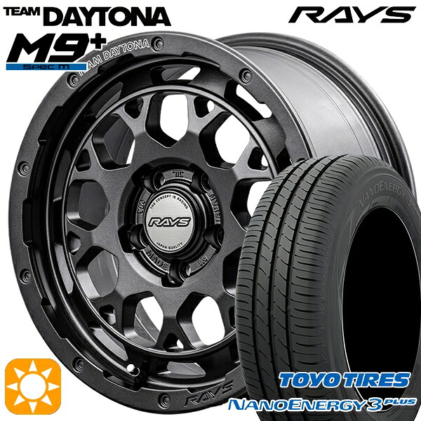 【取付対象】ヤリスクロス 205/65R16 95H トーヨー ナノエナジー3プラス RAYS レイズ チームデイトナ M9+ AOJ 16インチ 7.0J 5H114.3 サマータイヤホイールセット