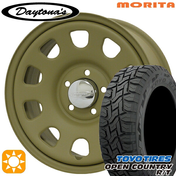 【取付対象】デリカD5 215/70R16 100Q トーヨー オープンカントリー R/T MRT DAYTONA'S G2 デイトナズ マットサンドベージュ 16インチ 7.0J 5H114.3 サマータイヤホイールセット |格安タイヤホイールジャストパーツ