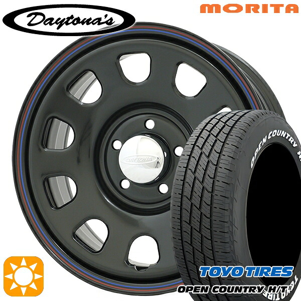 【取付対象】デリカD5 215/70R16 100H トーヨー オープンカントリー H/T2 WL MRT DAYTONA'S G2 デイトナズ ブラック 16インチ 7.0J 5H114.3 サマータイヤホイールセット |格安タイヤホイールジャストパーツ