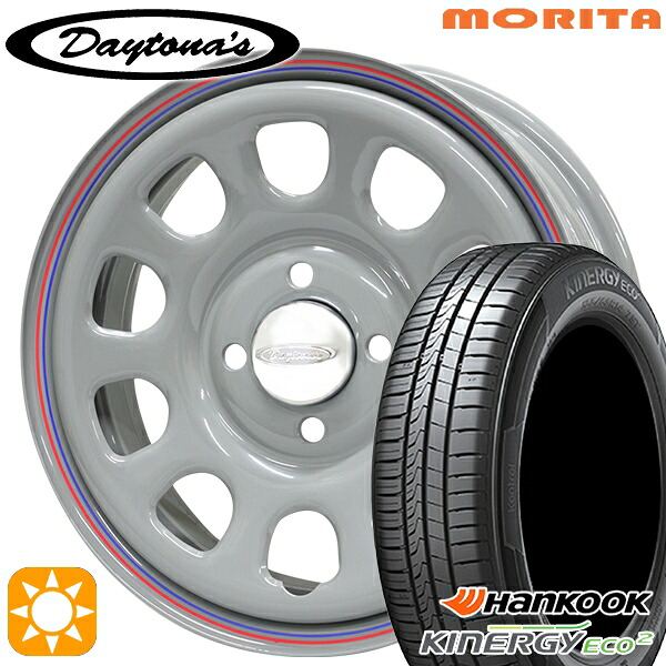 【取付対象】155/65R14 75T ハンコック KlnERGy ECO2 K435 MRT DAYTONA'S G2 デイトナズ グレー 14インチ 5.0J 4H100 サマータイヤホイールセット