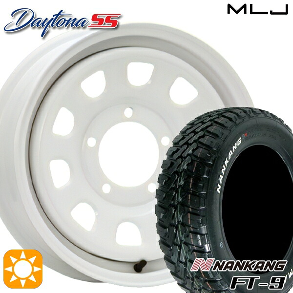 【取付対象】[5本セット]ジムニー 175/80R16 91S ナンカン FT-9 MLJ デイトナ SS オールホワイト 16インチ 5.5J 5H139.7 サマータイヤホイールセット