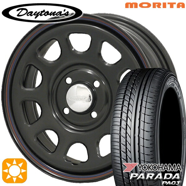 DAYTONA FDX 17インチとYOKOHAMA PARADA PA03 RAYS タイヤホイール4本セット TEAM DAYTONA FDX collection
