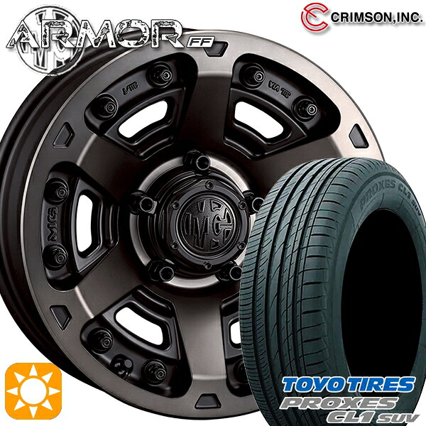 【取付対象】ジムニー 175/80R16 91S トーヨー プロクセス CL1 SUV クリムソン MGアーマー MBC 16インチ 5.5J 5H139.7 サマータイヤホイールセット