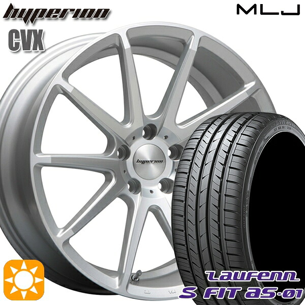 【取付対象】アルファード ヴェルファイア 235/50R18 97W ラウフェン S FIT aS-01 LH02 MLJ ハイペリオン CVX セミグロスポリッシュ/シルバー 18インチ 8.0J 5H114.3 サマータイヤホイールセット