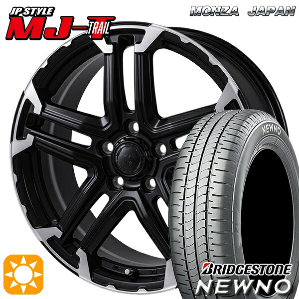【取付対象】225/45R18 95W XL ブリヂストン ニューノ モンツァ JPスタイル MJ-T MJトレイル 18インチ 7.5J 5H114.3 サマータイヤホイールセット ｜格安タイヤホイールジャストパーツ