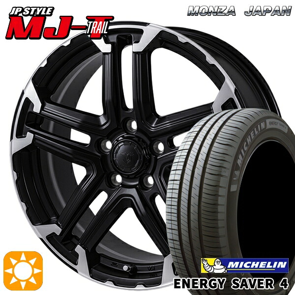 【取付対象】リーフ アクセラ 205/55R16 94V XL ミシュラン エナジーセイバー4 モンツァ JPスタイル MJ-T MJトレイル 16インチ 6.5J 5H114.3 サマータイヤホイールセット ｜格安タイヤホイールジャストパーツ
