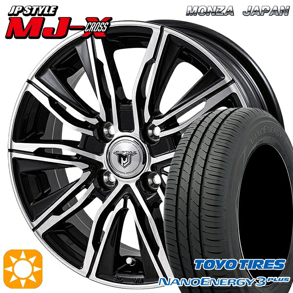 【取付対象】アクア クロスビー 175/60R16 82H トーヨー ナノエナジー3プラス モンツァ JPスタイル MJ-X MJクロス 16インチ 6.0J 4H100 サマータイヤホイールセット ｜格安タイヤホイールジャストパーツ