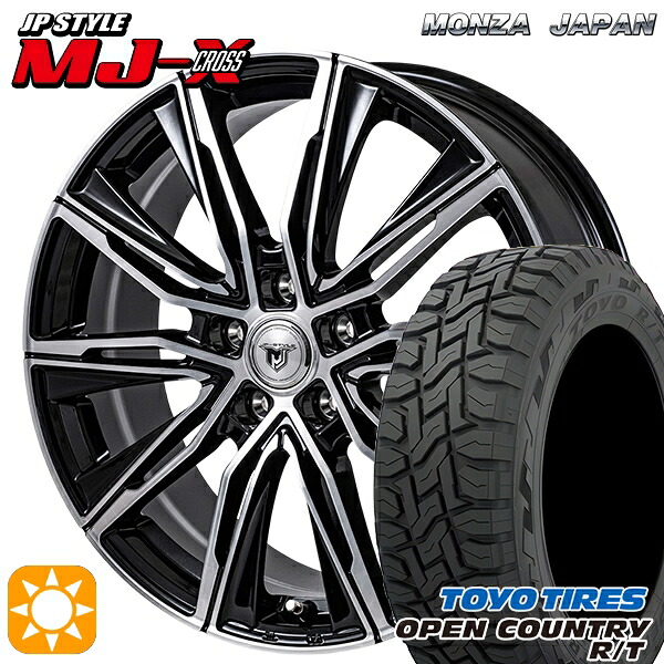 【取付対象】インプレッサ 225/60R17 99Q トーヨー オープンカントリー R/T モンツァ JPスタイル MJ-X MJクロス 17インチ 7.0J 5H100 +45 サマータイヤホイールセット |格安タイヤホイールジャストパーツ