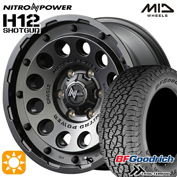 【取付対象】ランクル300 285/60R18 116H RBL BFグッドリッチ トレールテレーン MID ナイトロパワー H12ショットガン BBK 18インチ 8.0J 6H139.7 +55 サマータイヤホイールセット